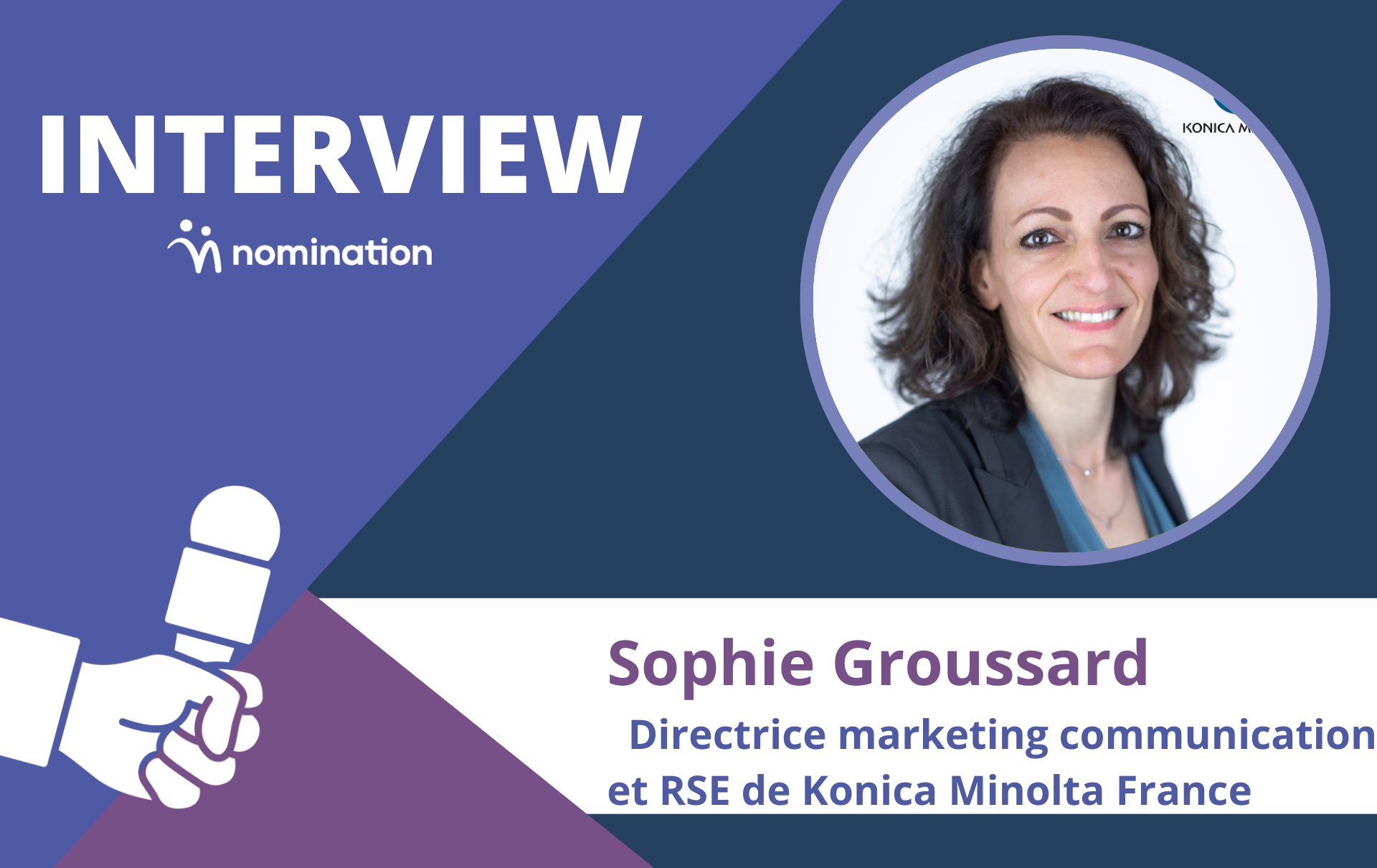 Sophie Groussard, directrice marketing communication et RSE de Konica Minolta France